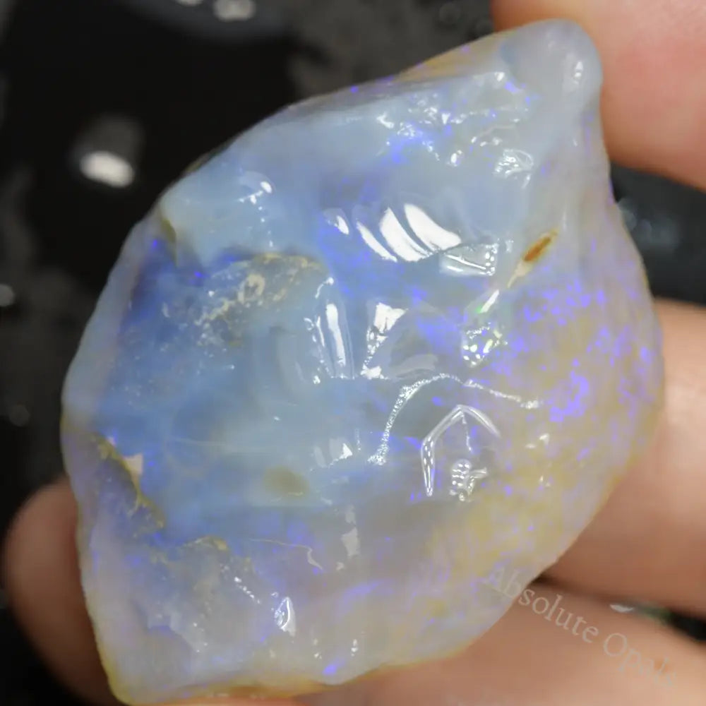 155 cts Australian Rough Opal Lightning Ridge -Electric Purple