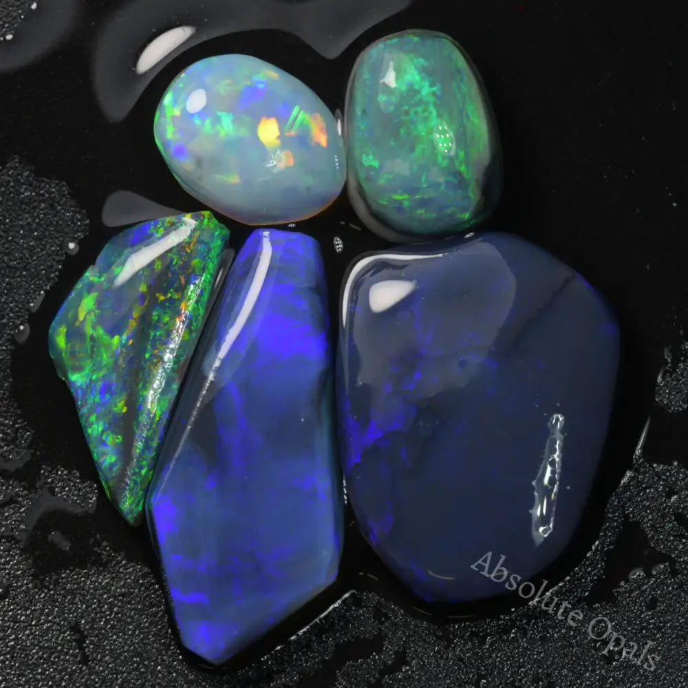 16.1 cts Rough Black Opal Rubs Parcel Lightning Ridge