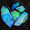 black rough opal parcel