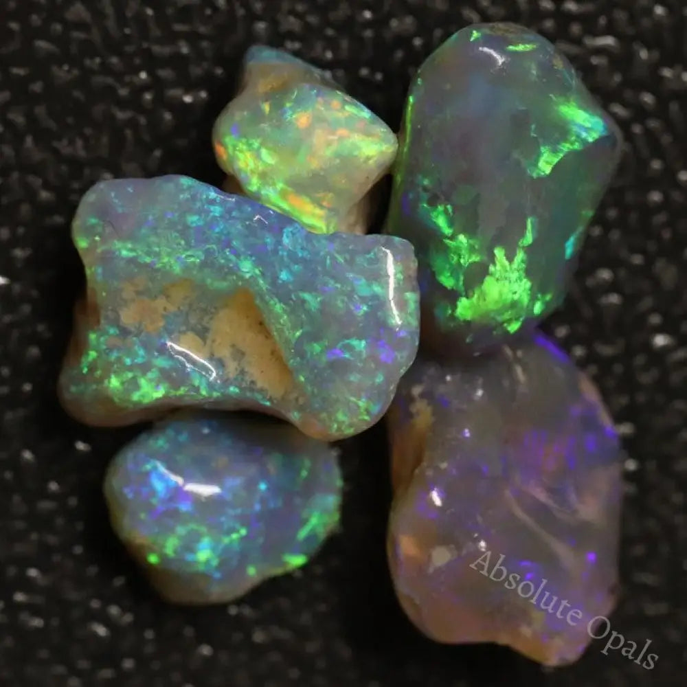 Australian Solid Semi Black Opal Rough Parcel, Lightning Ridge Stones