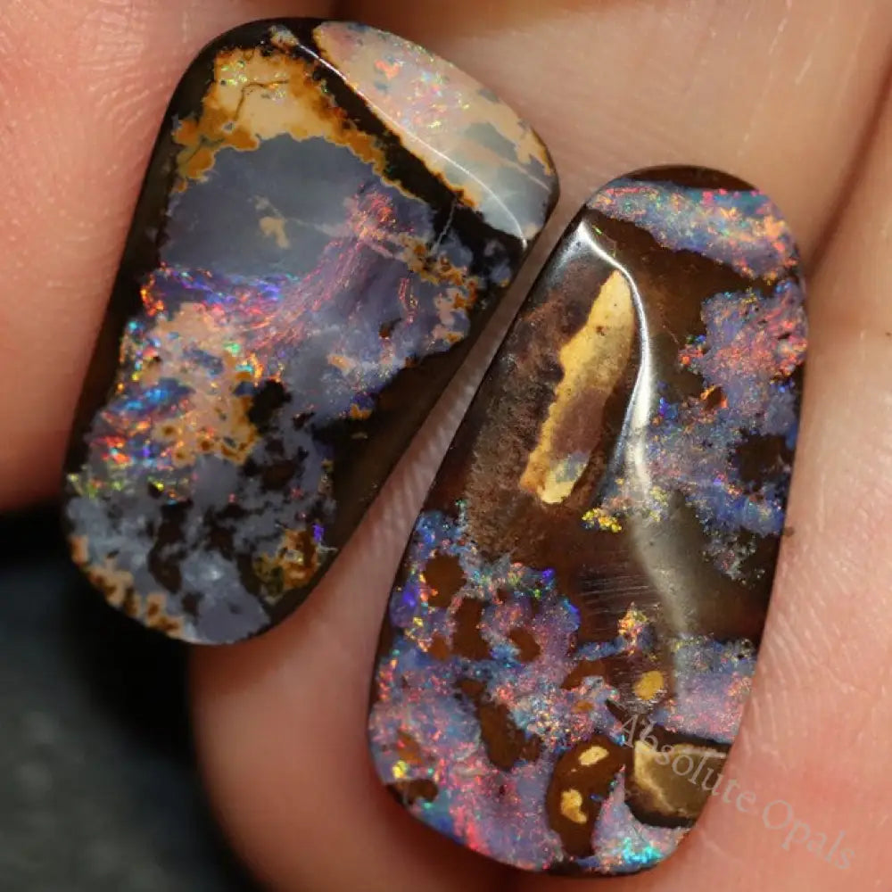 16.50 Cts Australian Boulder Opal Cut Loose Stone Parcel