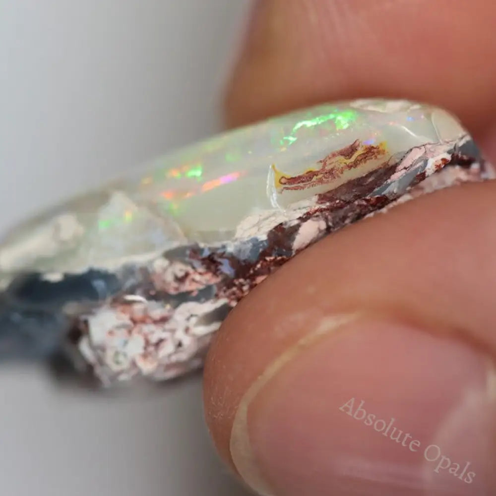 16.50 Cts Australian Opal Rough Lightning Ridge Polished Specimen