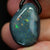 Australian Opal Drilled Greek Leather Mounted Pendant Necklace