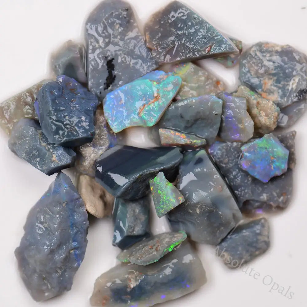 160 Cts Australian Rough Opal Parcel Lightning Ridge - Potch And Colour