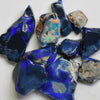 black rough opal parcel