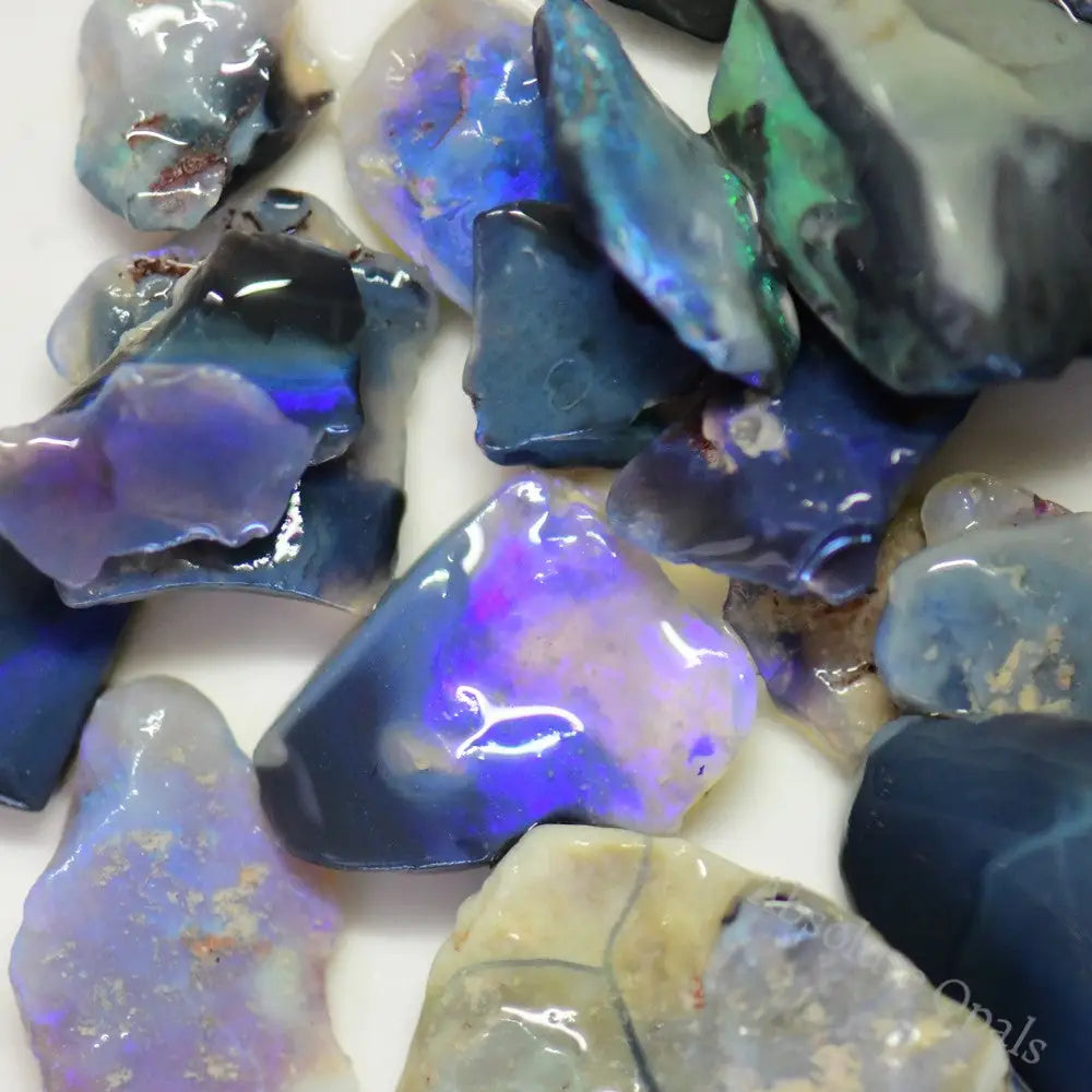 Australian Rough Black Opal Parcel, Lightning Ridge