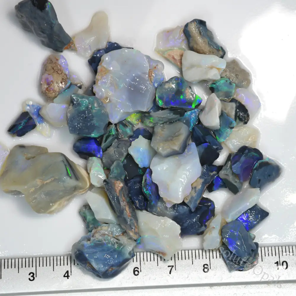 168 cts Rough Opal Parcel Lightning Ridge - Potch and Colour