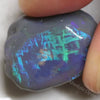 Australian Black Opal Lightning Ridge, Rough Nobby, Script Pattern