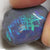 Australian Black Opal Lightning Ridge, Rough Nobby, Script Pattern