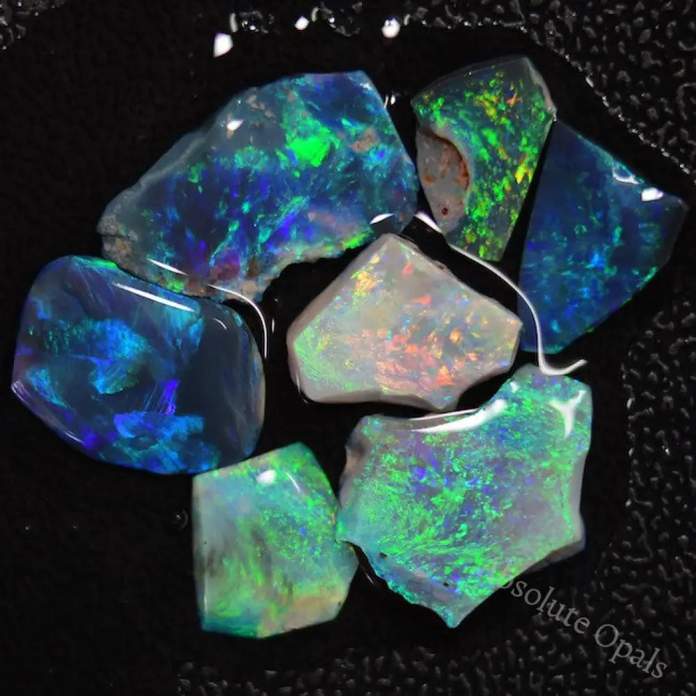 17.0 Cts Australian Rough Opal Parcel Rubs Lightning Ridge Cmr