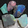 17.0 Cts Australian Solid Black Opal Rough Parcel Lightning Ridge Stones