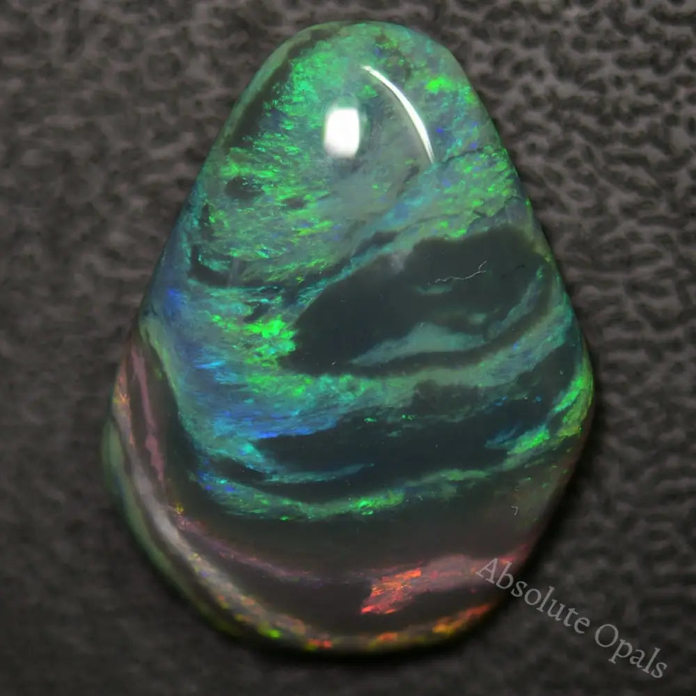 17.29 Cts Australian Black Opal Solid Cut Stone Lightning Ridge