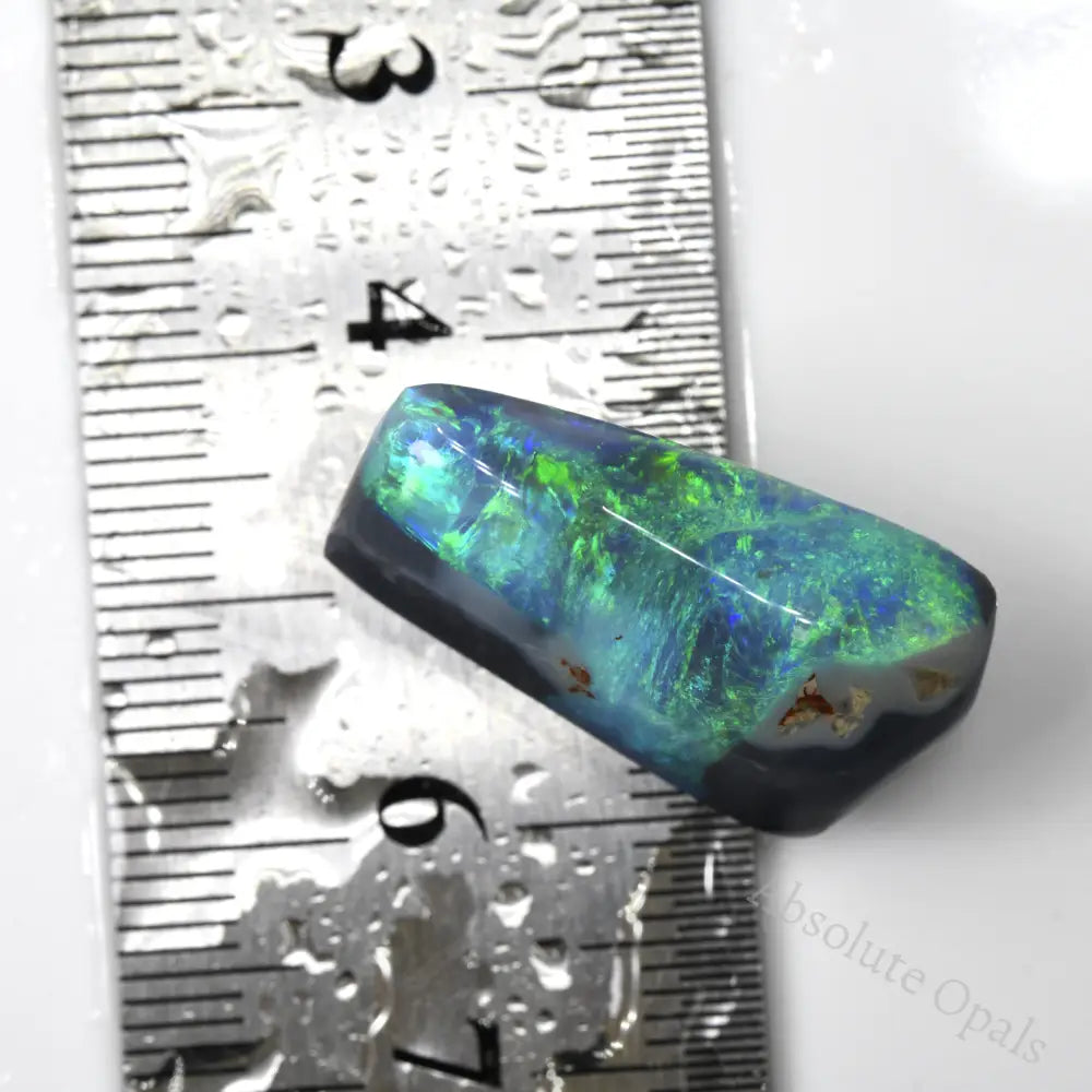 17.3 Cts Australian Rough Black Opal Rub Lightning Ridge