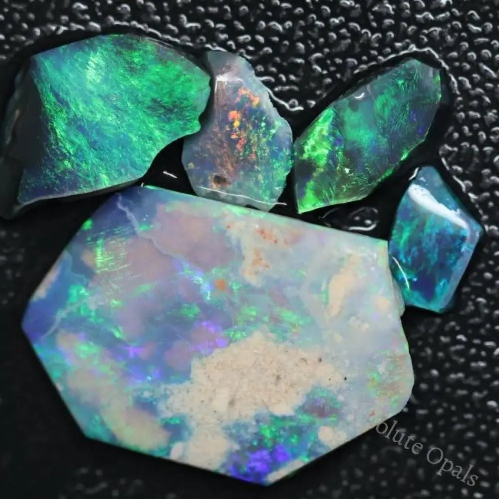 17.5 Cts Australian Rough Opal Parcel Rubs Lightning Ridge Cmr