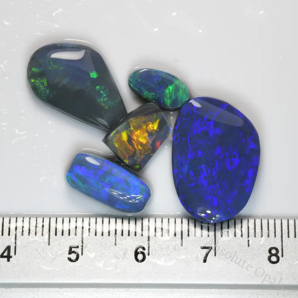 Rough Black Opal Rubs Parcel Lightning Ridge