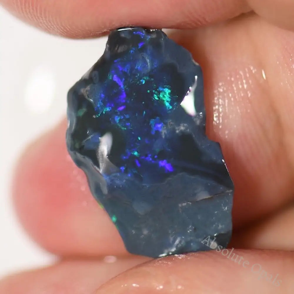 18.1 Cts Australian Rough Black Opal Parcel Rubs Lightning Ridge Cmr