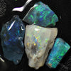 18.1 Cts Australian Rough Black Opal Parcel Rubs Lightning Ridge Cmr