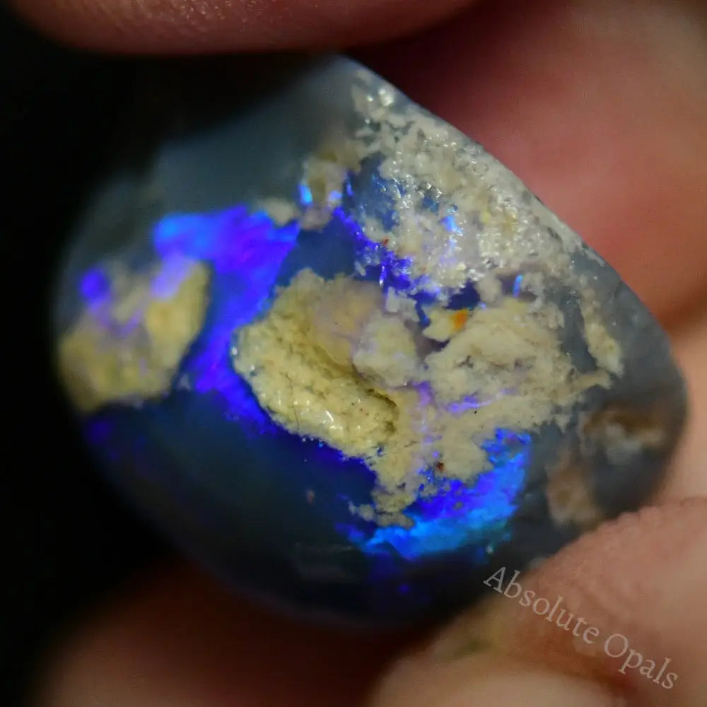 18.1 Cts Australian Rough Gem Opal Lightning Ridge Single