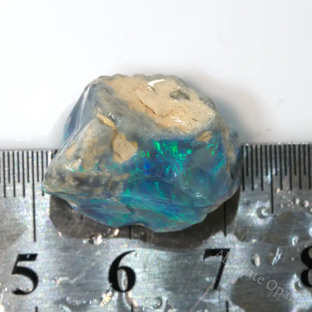 18.2 Cts Australian Rough Opal Lightning Ridge For Carving