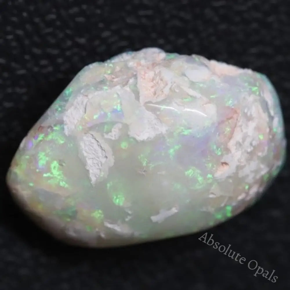 18.25 Cts Australian Semi Black Opal Rough Lightning Ridge Polished Specimen