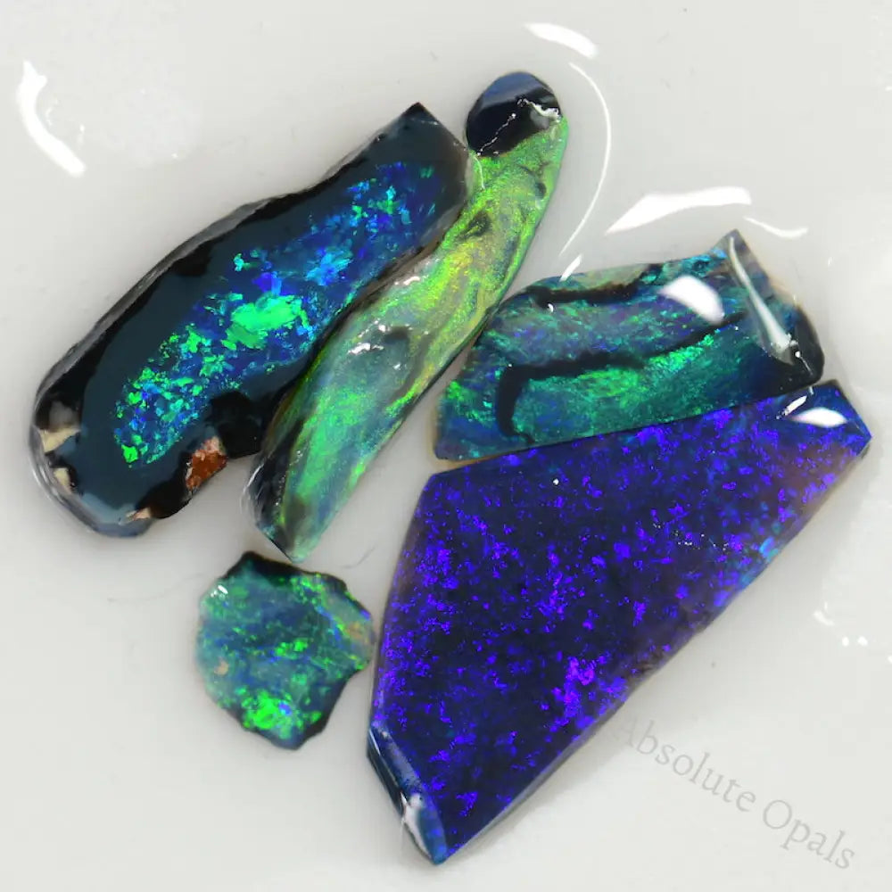 18.4 Cts Australian Rough Opal Rubs Parcel Lightning Ridge Cmr