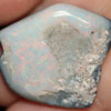 18.45 Cts Australian Semi Black Opal Rough Lightning Ridge Polished Specimen Natural Red Green Stone