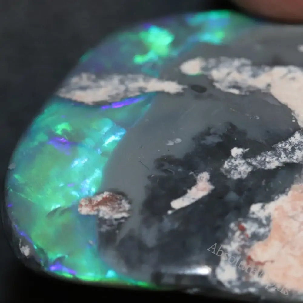 Australian Semi-Black Opal Rough, Lightning Ridge Polished Specimen