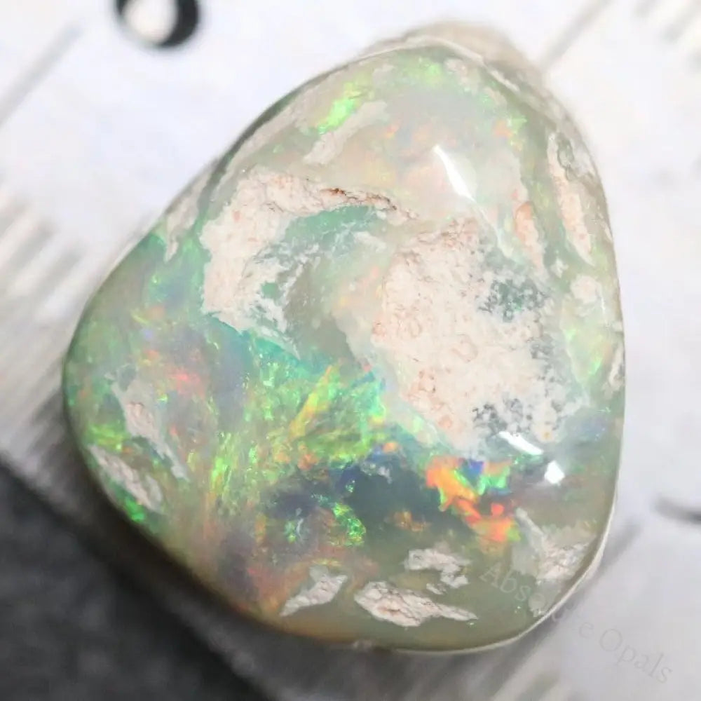 18.8 Cts Australian Semi Black Opal Rough Lightning Ridge Polished Specimen