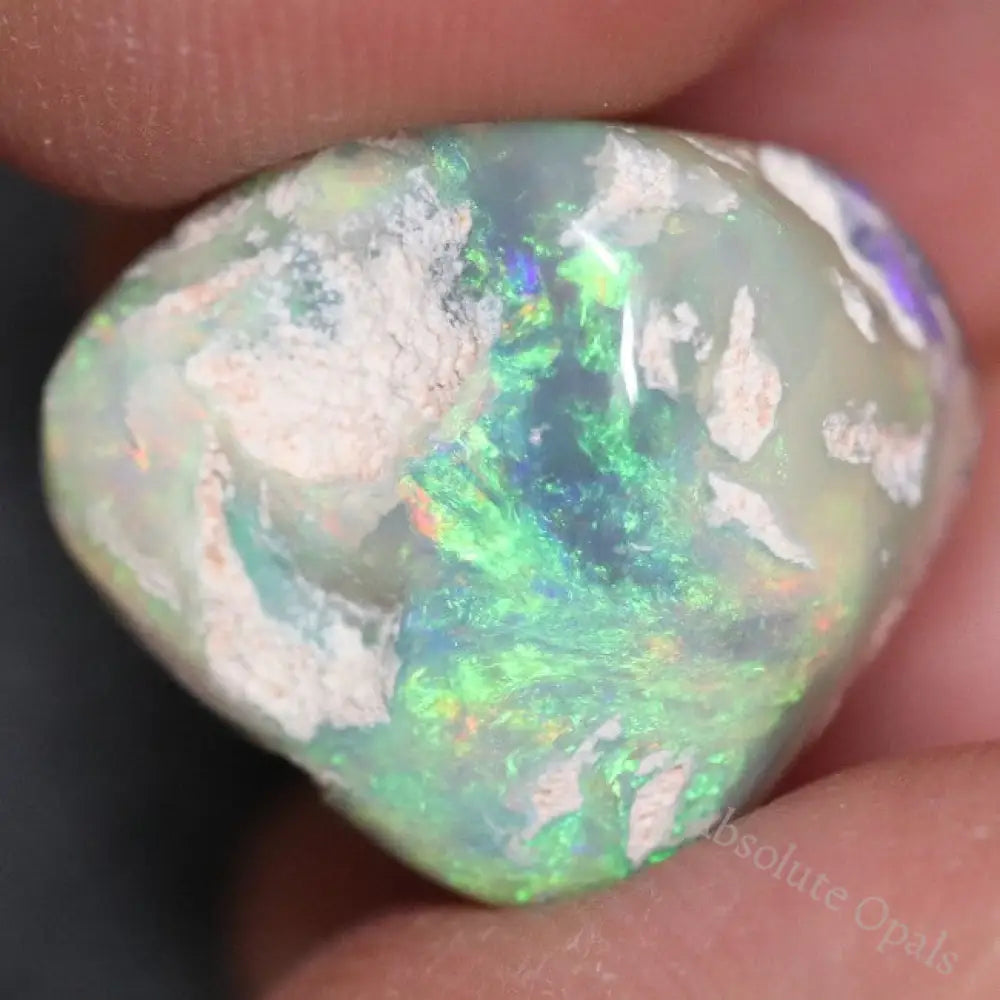 18.8 Cts Australian Semi Black Opal Rough Lightning Ridge Polished Specimen