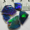 18.9 Cts Australian Black Opal Rough Parcel Rubs Lightning Ridge