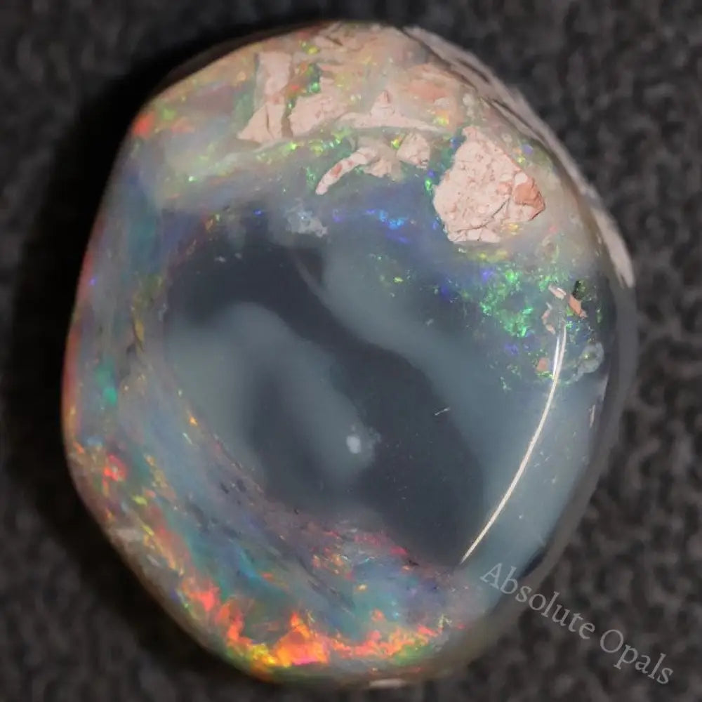 Australian Semi-Black Opal Rough, Lightning Ridge Polished Specimen