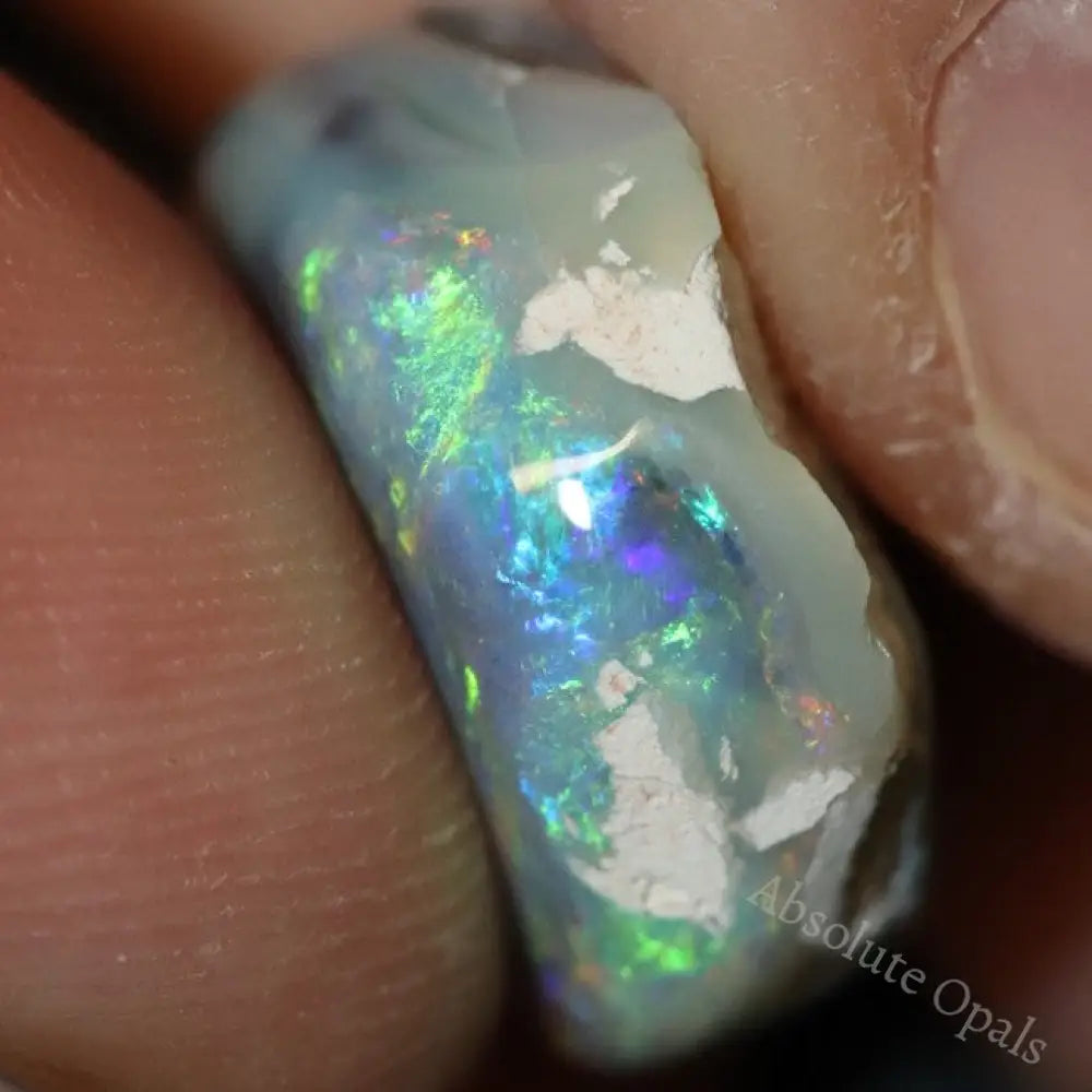 18.90 Cts Australian Semi-Black Opal Rough Lightning Ridge Polished Specimen