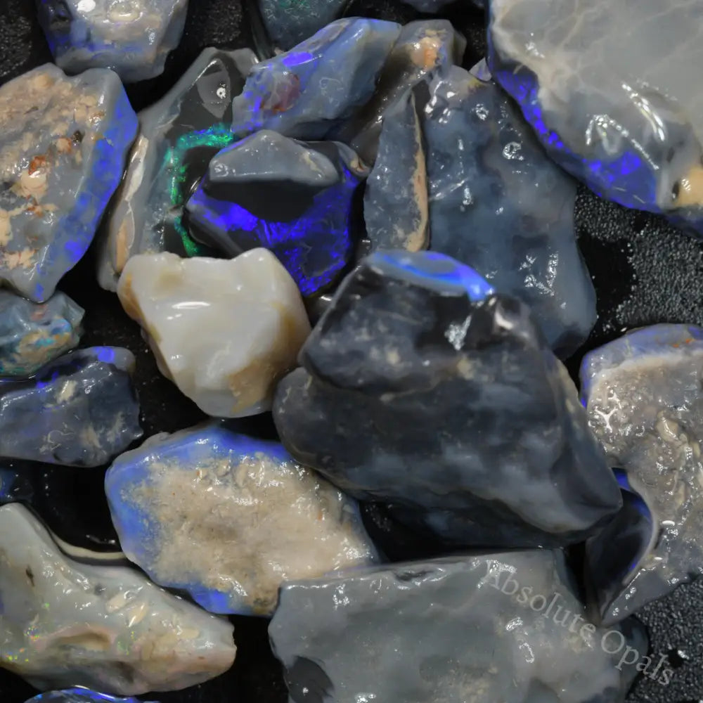 black rough opal