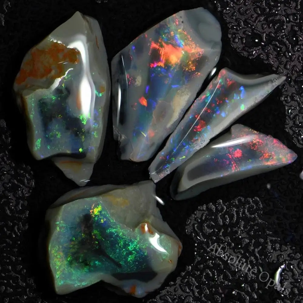 Australian Rough Opal Parcel, Rubs Lightning Ridge