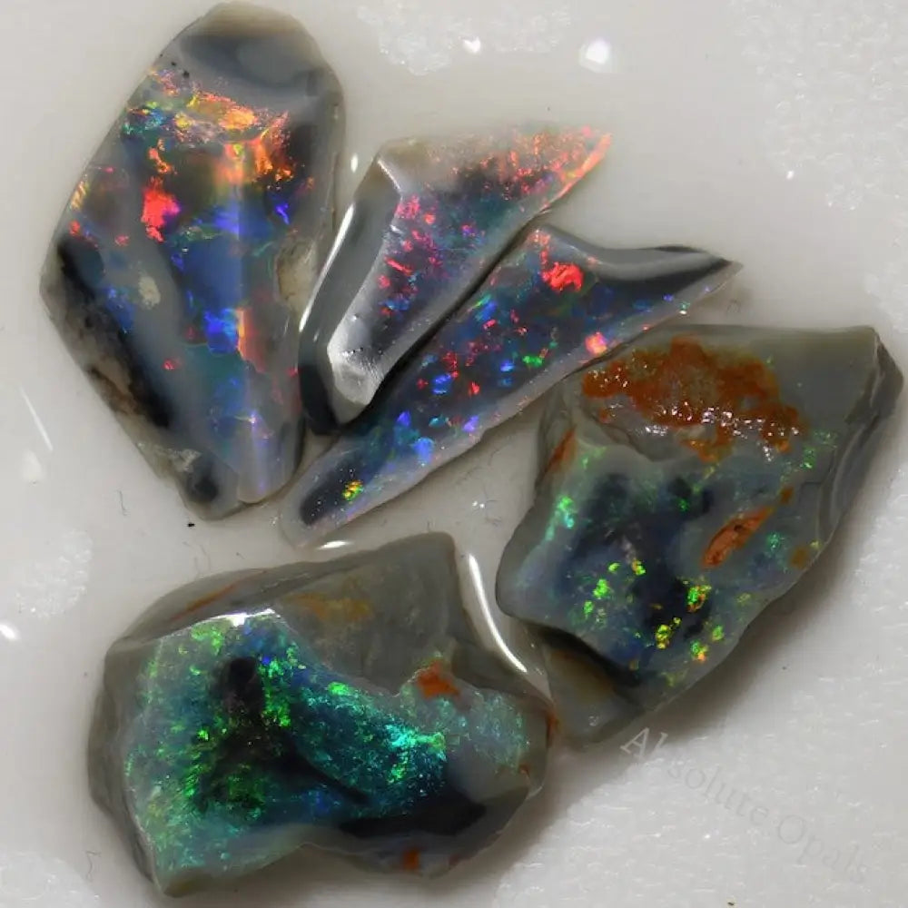 Australian Rough Opal Parcel, Rubs Lightning Ridge