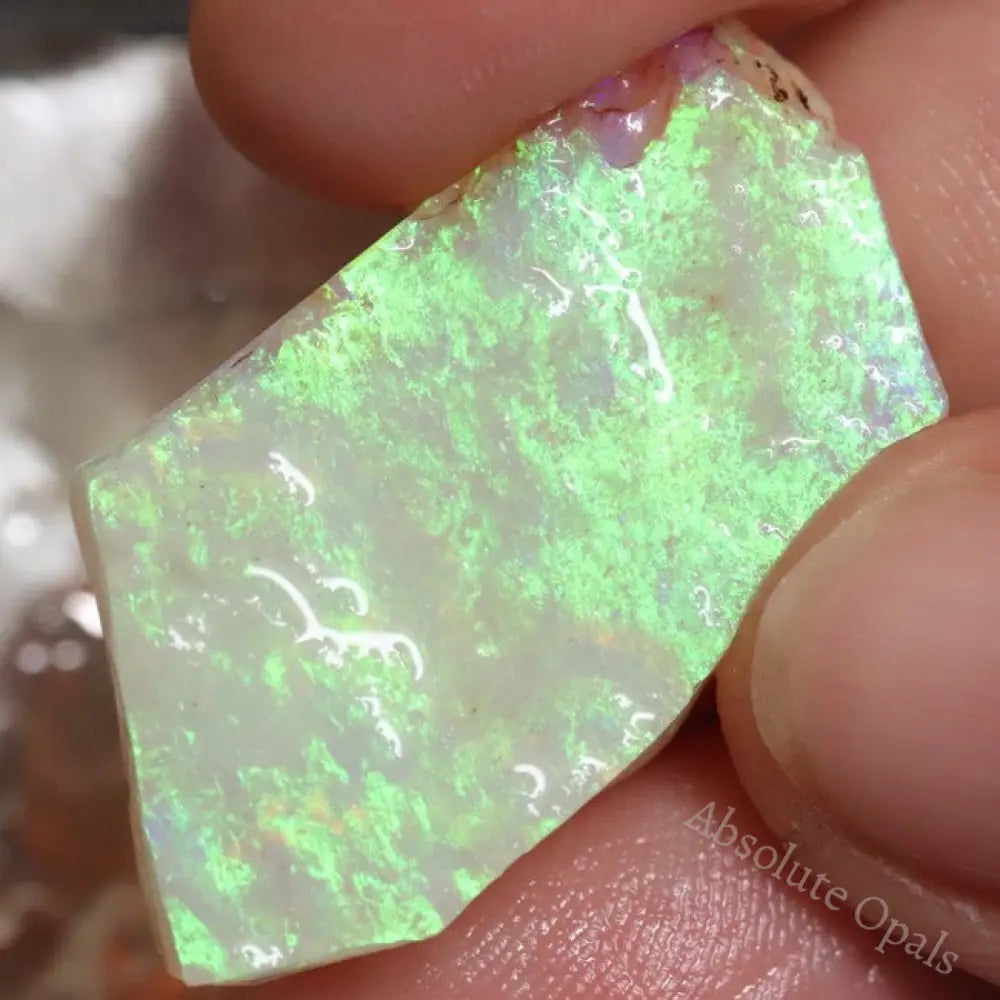 19.1 Cts Australian Semi-Black Opal Rough Lightning Ridge Gem Stone