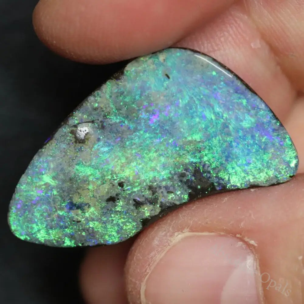 19.2 Cts Australian Boulder Opal Cut Loose Gem Stone