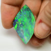19.32 Cts Australian Solid Opal Carving Lightning Ridge Cmr Black