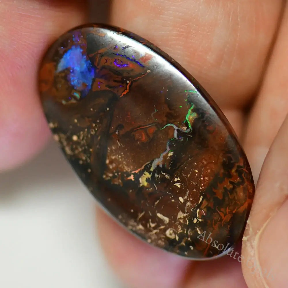 19.35 Cts Australian Boulder Opal Cut Stone