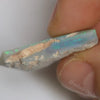 19.40 Cts Australian Semi Black Opal Rough Lightning Ridge Polished Specimen