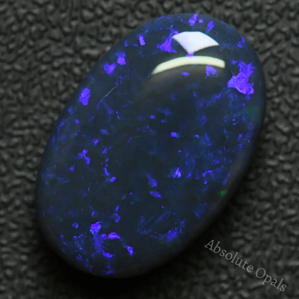 Australian Black Opal Lightning Ridge Cabochon