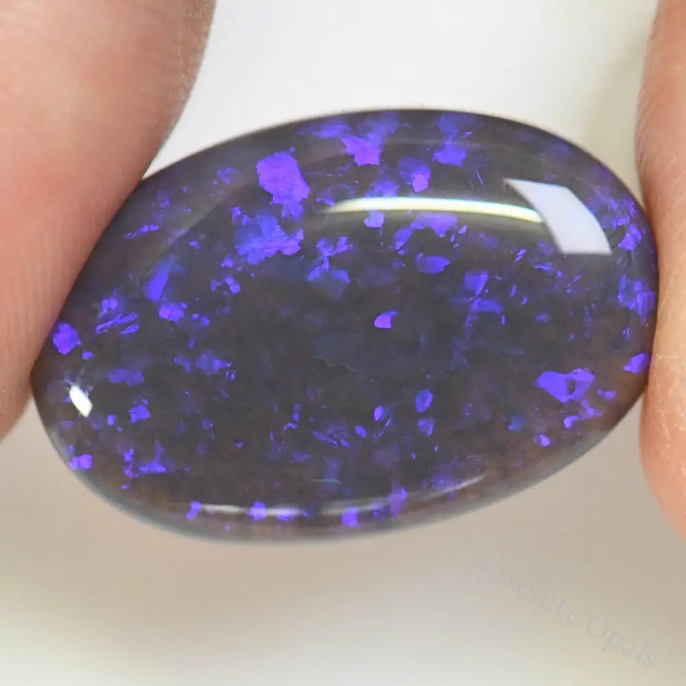 19.80 Cts Australian Black Opal Lightning Ridge Cabochon