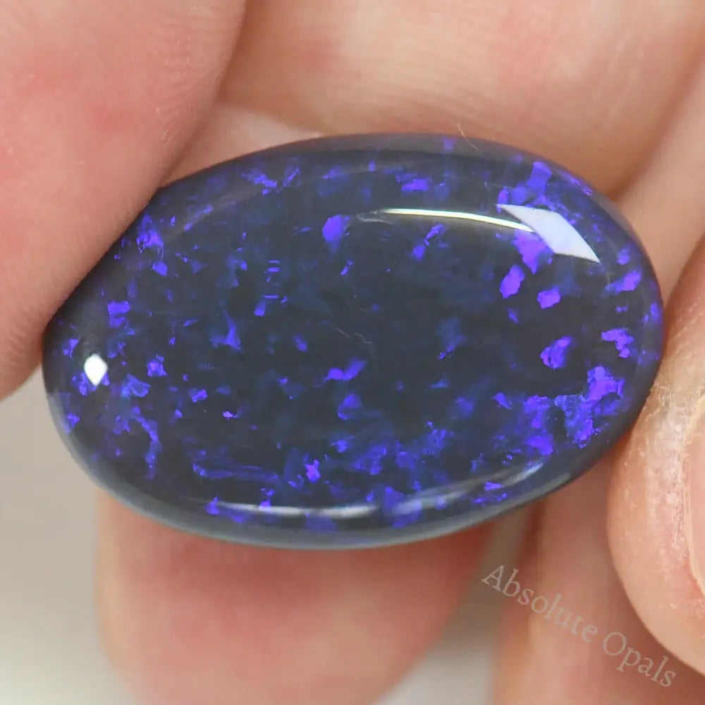 19.80 Cts Australian Black Opal Lightning Ridge Cabochon