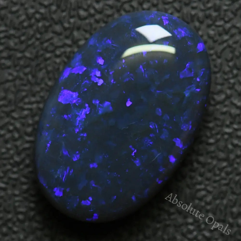 Australian Black Opal Lightning Ridge Cabochon