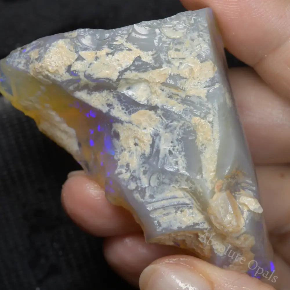 195 cts Australian Rough Opal Lightning Ridge -Electric Purple