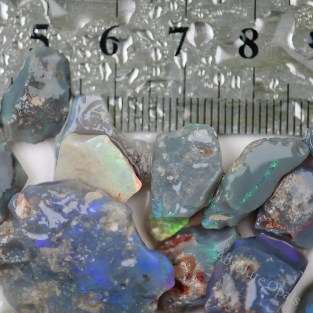 197 Cts Australian Rough Opal Parcel Lightning Ridge - Potch And Colour