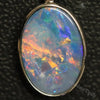 2.02 G Australian Doublet Opal With Silver Pendant: L 27.0 Mm Jewellery