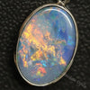 2.02 G Australian Doublet Opal With Silver Pendant: L 27.0 Mm Jewellery