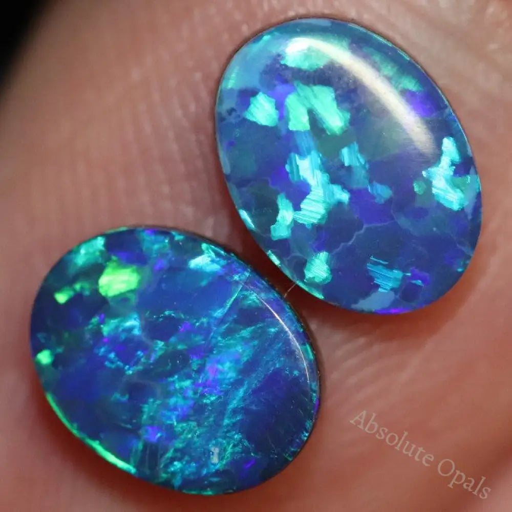 Australian Boulder Opal, Doublet Stone, Cabochon