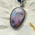 Australian Lightning Ridge, Solid Opal Pendant, Silver